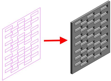 perforated wall revit family